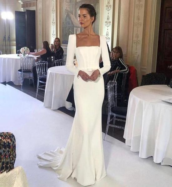 simple square neck mermaid wedding dresses long sleeve satin bridal dress sweep train with belt country bridal gowns1840686, White
simple square neck mermaid wedding dresses long sleeve satin bridal dress sweep train with belt country bridal gowns1840686, White
