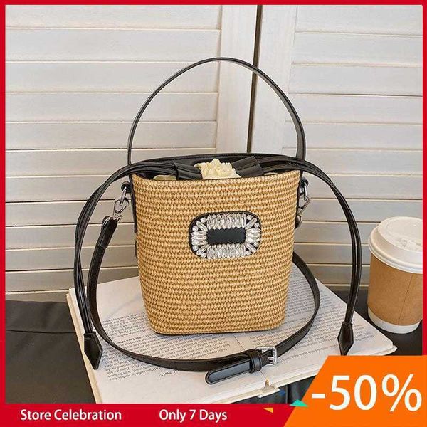 2023 new senmeng grass woven bag women's bag summer large capacity bag single shoulder oblique straddle bag feel portable bucket bag55
2023 new senmeng grass woven bag women's bag summer large capacity bag single shoulder oblique straddle bag feel portable bucket bag55