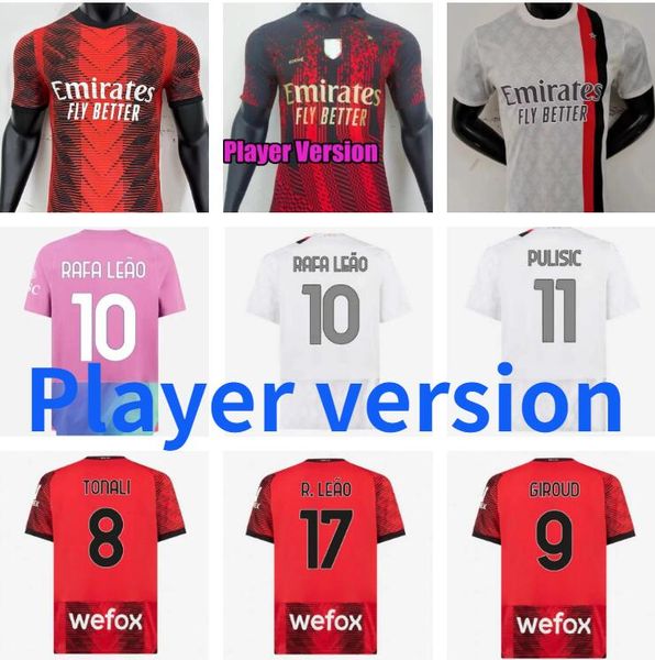 player version 23/24 de ketelaere soccer jerseys ac milans giroud pulisic chukwueze koche florenzi romagnoli 2023 2024 s m.maignan tomori th, Black;yellow
player version 23/24 de ketelaere soccer jerseys ac milans giroud pulisic chukwueze koche florenzi romagnoli 2023 2024 s m.maignan tomori th, Black;yellow