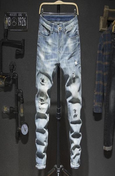 mens jeans holes frayed hiphop ripped light blue stretch slim leg streetwear distressed moto biker jeans male denim pants8815691
mens jeans holes frayed hiphop ripped light blue stretch slim leg streetwear distressed moto biker jeans male denim pants8815691
