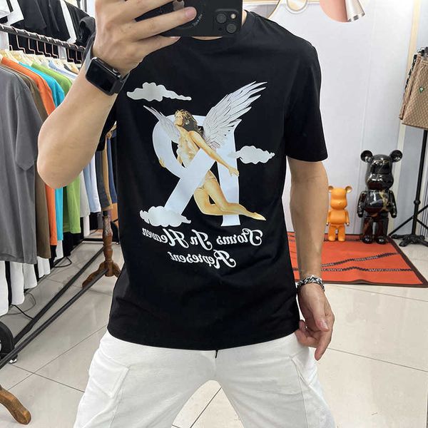 t-shirt men's silky cotton slim fit casual fog angel print trendy brand large representative short sleeve, White;black
t-shirt men's silky cotton slim fit casual fog angel print trendy brand large representative short sleeve, White;black