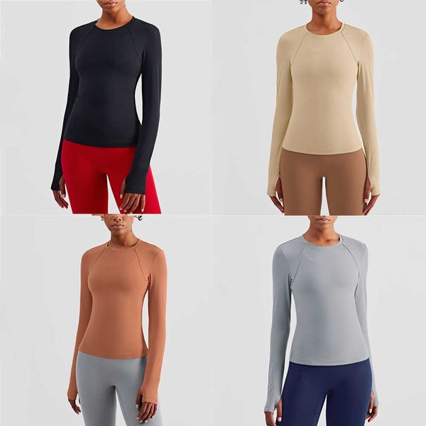 lulu shirt slim fit women's sports long sleeve finger cutout yoga for fitness female tights workout sportswear for gym woman
lulu shirt slim fit women's sports long sleeve finger cutout yoga for fitness female tights workout sportswear for gym woman