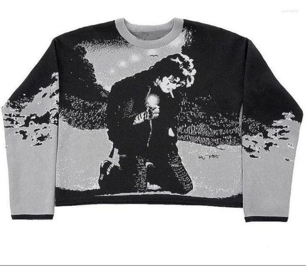 men039s sweaters autumn winter harajuku vintage cartoon anime print knit oversized men sweater aesthetic y2k gothic punk street2228333, White;black
men039s sweaters autumn winter harajuku vintage cartoon anime print knit oversized men sweater aesthetic y2k gothic punk street2228333, White;black
