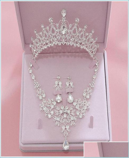 headpieces bling set crowns necklace earrings alloy crystal sequined bridal jewelry accessories wedding tiaras headpieces suit dro9021673, Silver
headpieces bling set crowns necklace earrings alloy crystal sequined bridal jewelry accessories wedding tiaras headpieces suit dro9021673, Silver