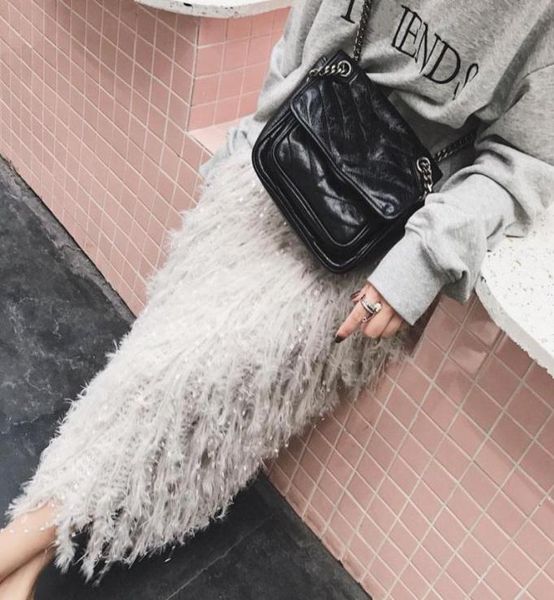 women designer feather sweater skirt grey a line elastic high waist long crochet skirt feathers fashion knit8517778, Black
women designer feather sweater skirt grey a line elastic high waist long crochet skirt feathers fashion knit8517778, Black