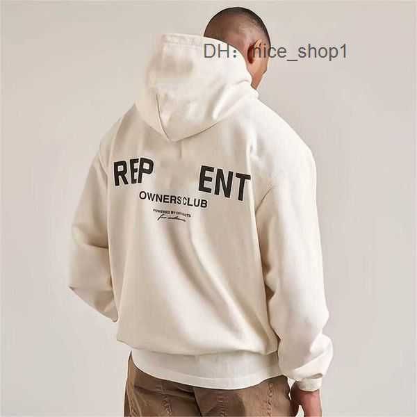 

representdesigner hoodie 2023 reprreesent sweatshirts designer letter men's tide brand wild high street casual loose couple representde, Black