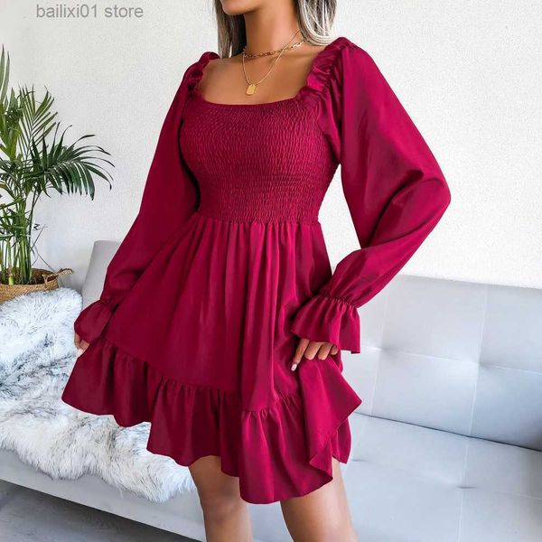 basic casual dresses square neck flared full sleeve ruffled swing solid color dress women autumn winter a line all match dress t230817, Black;gray
basic casual dresses square neck flared full sleeve ruffled swing solid color dress women autumn winter a line all match dress t230817, Black;gray