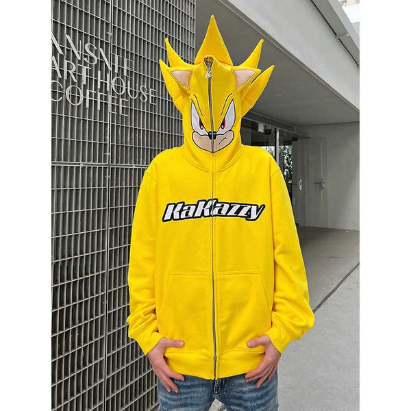 kakazy street fashion brand full zipper sonic couple anime cartoon zipper sweater blue coat, Black
kakazy street fashion brand full zipper sonic couple anime cartoon zipper sweater blue coat, Black