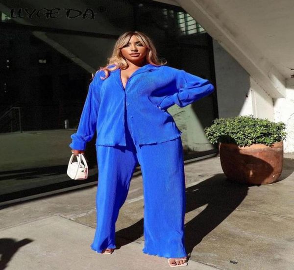 women039s two piece pants shirt pleated sets high waist wide leg suit casual elegant female long sleeve outfit matching set9326097, White
women039s two piece pants shirt pleated sets high waist wide leg suit casual elegant female long sleeve outfit matching set9326097, White