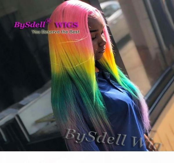 bright colorful rainbow hair wig synthetic long straight pink yellow green purple ombre hair lace front wigs beauty fashion female8476843, Black
bright colorful rainbow hair wig synthetic long straight pink yellow green purple ombre hair lace front wigs beauty fashion female8476843, Black
