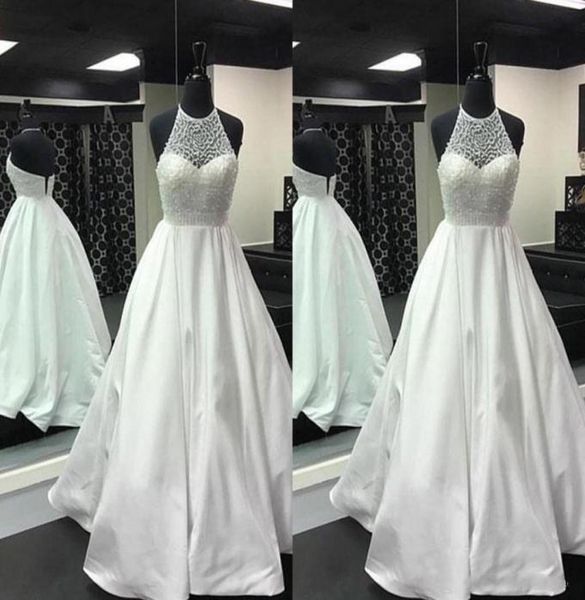 real picture halter neck long prom dresses beaded satin white evening dresses formal gowns vestidos de festa special occasion dres8381094, Black
real picture halter neck long prom dresses beaded satin white evening dresses formal gowns vestidos de festa special occasion dres8381094, Black