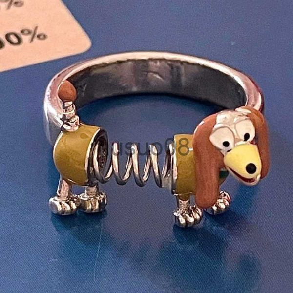 band rings slinky dog ring female niche design adjustable alloy electroplating open ring personality all-match men fashion rings j230817, Silver
band rings slinky dog ring female niche design adjustable alloy electroplating open ring personality all-match men fashion rings j230817, Silver