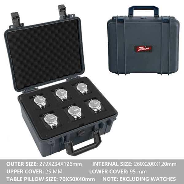 jewelry boxes 6 grid abs plastic watch box safety case portable tool box impact resistant case with foam for watches storage 230816, Black;white
jewelry boxes 6 grid abs plastic watch box safety case portable tool box impact resistant case with foam for watches storage 230816, Black;white