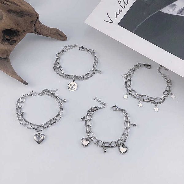 fashion designer korean love earth cool personalized men and women's simple hip hop full body pure titanium steel colorless bracelet, Silver
fashion designer korean love earth cool personalized men and women's simple hip hop full body pure titanium steel colorless bracelet, Silver
