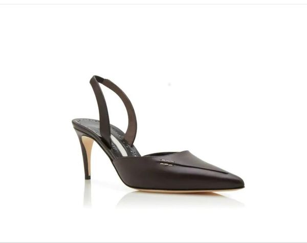 dark brown calf leather strap pump elegant sandals pointed toe shoes slim fitting high heels women's wedding dress party, Black
dark brown calf leather strap pump elegant sandals pointed toe shoes slim fitting high heels women's wedding dress party, Black