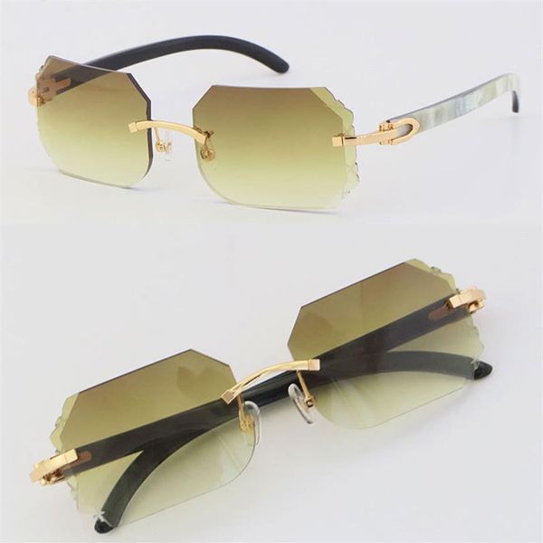 new rimless metal sunglasses t8200768 white inside black buffalo horn sun glasses uv400 lens fashion c decoration 18k gold luxury 283l, White;black
new rimless metal sunglasses t8200768 white inside black buffalo horn sun glasses uv400 lens fashion c decoration 18k gold luxury 283l, White;black