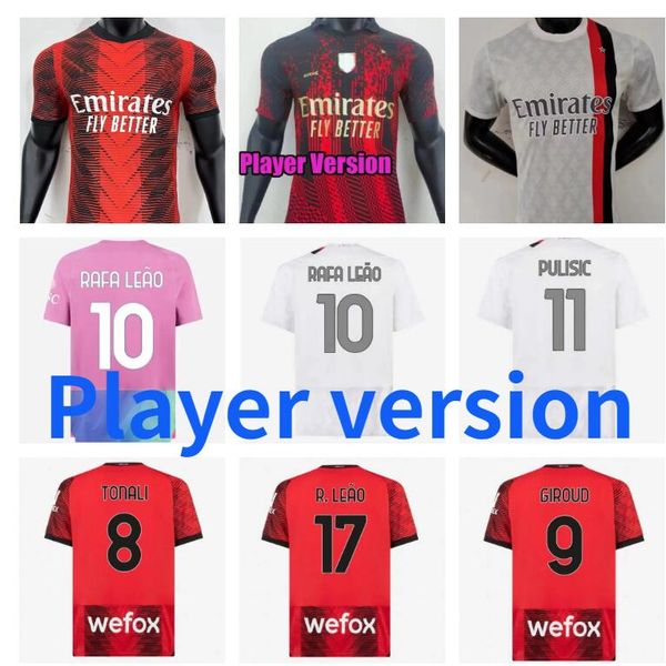 23 24 tomori giroud soccer jerseys ac milans ibrahimovic r.leao tonali pulisic rafa leao romagnoli s.castillejo 2023 2024 rebic football shi, Black;yellow
23 24 tomori giroud soccer jerseys ac milans ibrahimovic r.leao tonali pulisic rafa leao romagnoli s.castillejo 2023 2024 rebic football shi, Black;yellow