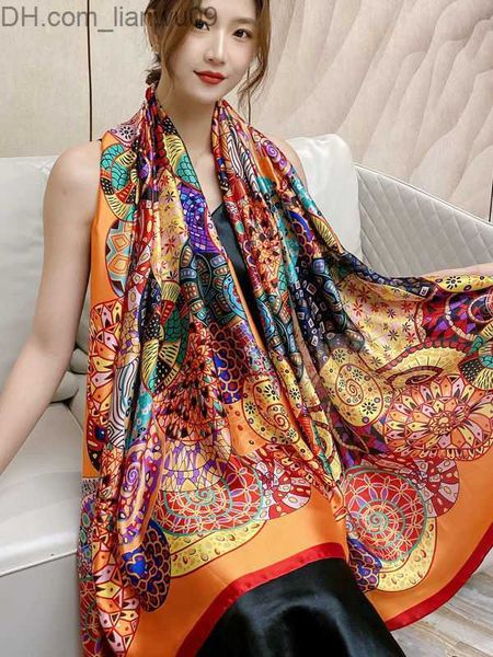 sarongs 18090cm brocade satin women' scarf spring/summer new silk screen ultra thin dual purpose air conditioning shawl z230817, Blue;gray
sarongs 18090cm brocade satin women' scarf spring/summer new silk screen ultra thin dual purpose air conditioning shawl z230817, Blue;gray