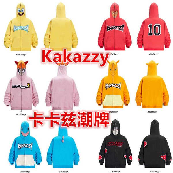 new kakazzy fashion brand kakazzy full pull cosplay hoodie zippered to embroidery same style, Black
new kakazzy fashion brand kakazzy full pull cosplay hoodie zippered to embroidery same style, Black