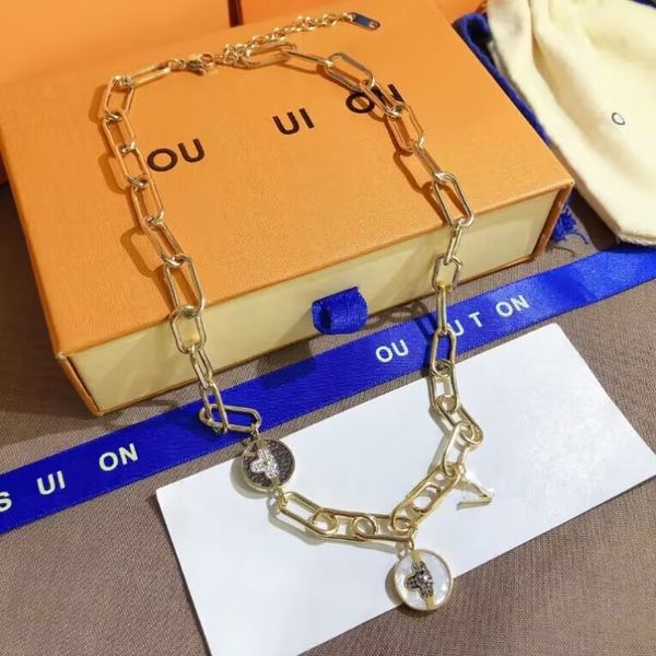 fashion fritillaria necklaces 18k gold plated exquisite necklaces luxury designer jewelry long chain popular brand accessories women gifts, Silver
fashion fritillaria necklaces 18k gold plated exquisite necklaces luxury designer jewelry long chain popular brand accessories women gifts, Silver