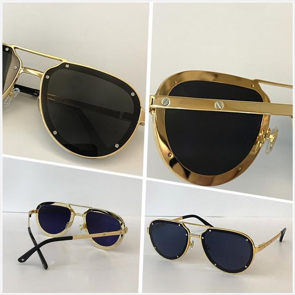 vintage brand designer sunglasses for men women luxury retro rimless frame eyewear gold shape glasses uv 400 lens 0194282b, White;black
vintage brand designer sunglasses for men women luxury retro rimless frame eyewear gold shape glasses uv 400 lens 0194282b, White;black