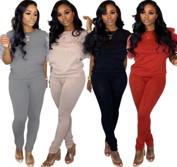 fitness tracksuits two piece set sweatsuits for women oneck ruffle sleeve slim t shirt and long pencil pants autumn summer casual5932763, Gray
fitness tracksuits two piece set sweatsuits for women oneck ruffle sleeve slim t shirt and long pencil pants autumn summer casual5932763, Gray