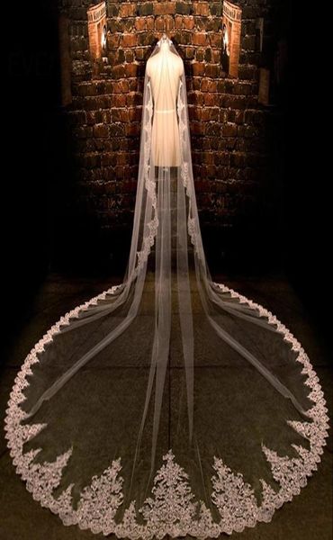 bridal veils whiteivory 5 meters long wedding lace edge accessories voile cathedral veil velo de novia3527736, Black
bridal veils whiteivory 5 meters long wedding lace edge accessories voile cathedral veil velo de novia3527736, Black