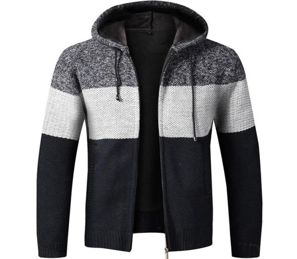 sweater coat men 2020 winter thick warm hooded cardigan jumpers men striped wool liner zipper fleece coats5036373, White;black
sweater coat men 2020 winter thick warm hooded cardigan jumpers men striped wool liner zipper fleece coats5036373, White;black