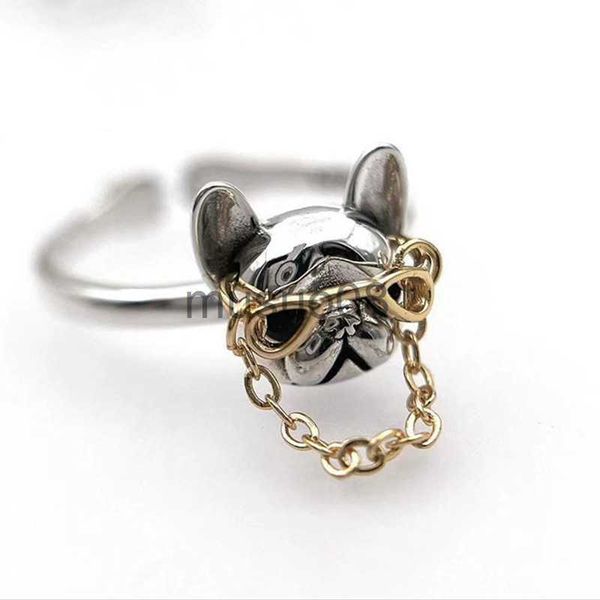 band rings cute dog with sunglasses ring punk french bulldog wearing chain glasses open finger ring jewelry cool decoration for men women j2, Silver
band rings cute dog with sunglasses ring punk french bulldog wearing chain glasses open finger ring jewelry cool decoration for men women j2, Silver