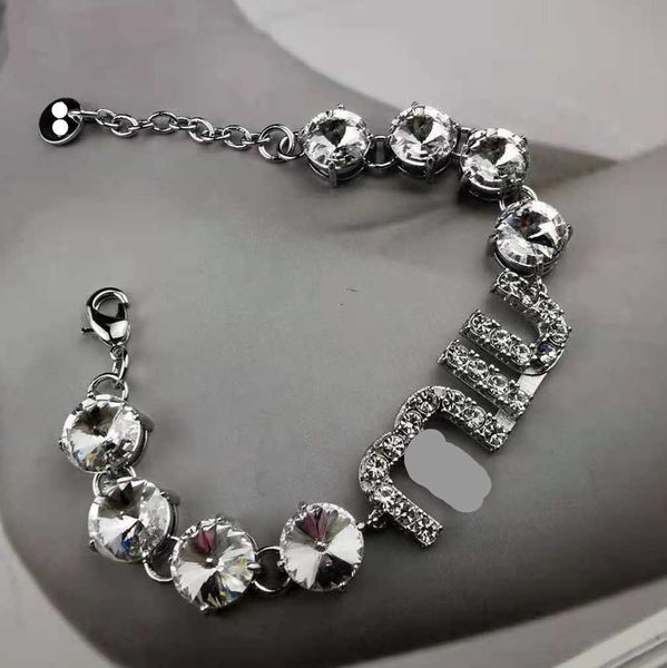 brand designer miumiu fashion bracelet letter diamond encrusted crystal zircon necklace personalized advanced adjustable diamond bracelet ac, Silver
brand designer miumiu fashion bracelet letter diamond encrusted crystal zircon necklace personalized advanced adjustable diamond bracelet ac, Silver