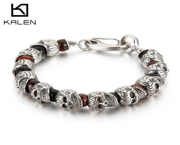 kalen punk skull charm bracelet men stainless steel 8mm natural stone beads beaded brecelets male gothic jewelry 2103231001313, Golden;silver
kalen punk skull charm bracelet men stainless steel 8mm natural stone beads beaded brecelets male gothic jewelry 2103231001313, Golden;silver