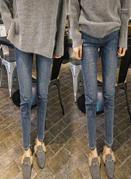 women high waist thermal jeans fleece lined denim pants stretchy trousers skinny tue8815400291, Blue 
women high waist thermal jeans fleece lined denim pants stretchy trousers skinny tue8815400291, Blue