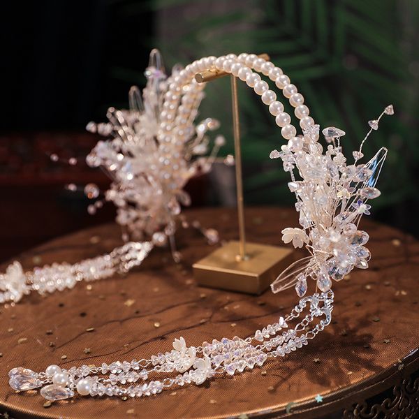 wedding hair jewelry simple and elegant bridal wedding headwear yarn feather head flower crystal beaded ear hanging hair ornament 230816, Slivery;golden
wedding hair jewelry simple and elegant bridal wedding headwear yarn feather head flower crystal beaded ear hanging hair ornament 230816, Slivery;golden