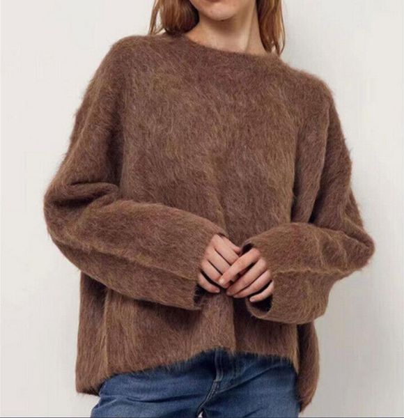 women's toteme autumn and winter wool sweater loose long-sleeved round neck, White;black
women's toteme autumn and winter wool sweater loose long-sleeved round neck, White;black