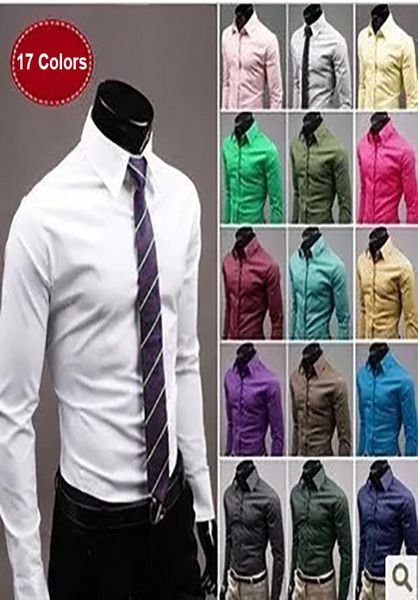17 colors long sleeve office men business shirt slim fit solid white shirts to match suits 19072364921198387, White;black
17 colors long sleeve office men business shirt slim fit solid white shirts to match suits 19072364921198387, White;black
