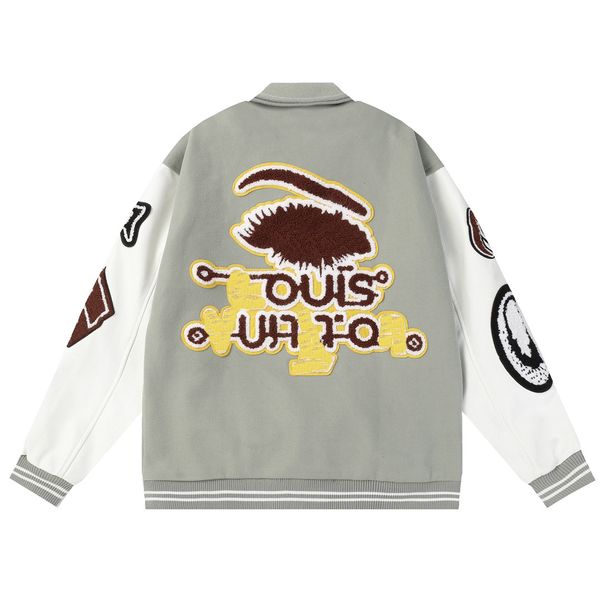 2023 designer mens varsity jacket baseball coat fashion womens letterman jackets embroiderd letter jacket single breasted -uu11, Black;brown
2023 designer mens varsity jacket baseball coat fashion womens letterman jackets embroiderd letter jacket single breasted -uu11, Black;brown