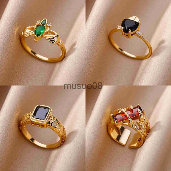 band rings rings for women stainless steel zircon ring luxury gold color electroplated rings jewelry accessories wholesale adjustable j23081, Silver
band rings rings for women stainless steel zircon ring luxury gold color electroplated rings jewelry accessories wholesale adjustable j23081, Silver