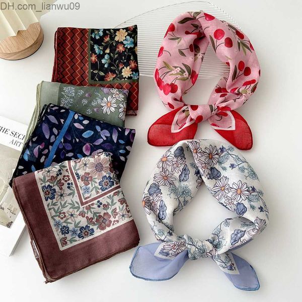 scarves fashion cotton linen shawl square scarf suitable for women sweet cherry printed headscarf women's wrap summer sun screen bandan, Blue;gray
scarves fashion cotton linen shawl square scarf suitable for women sweet cherry printed headscarf women's wrap summer sun screen bandan, Blue;gray
