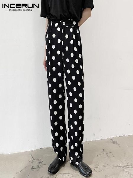 men casual pants fashion polka dot printed trousers incerun spring buttons straight bottoms male leisure zipper patalones s5xl me8460437, Black
men casual pants fashion polka dot printed trousers incerun spring buttons straight bottoms male leisure zipper patalones s5xl me8460437, Black