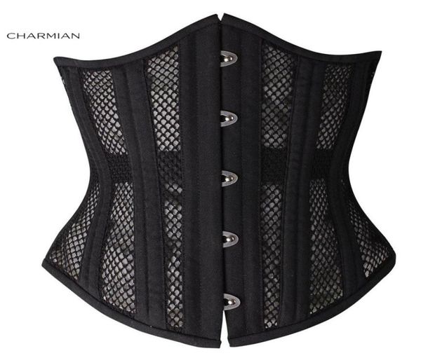 22 steel boned breathable mesh body shaper underbust waist trainer corsets and bustiers cincher corset for women3005522, Black;white
22 steel boned breathable mesh body shaper underbust waist trainer corsets and bustiers cincher corset for women3005522, Black;white