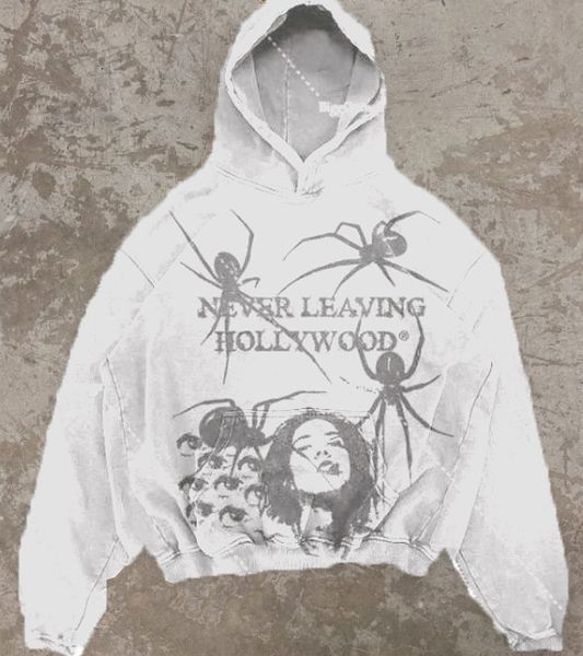 men's hoodies sweatshirts gothic spider print hoodies autumn winter plush american pullover vintage y2k streetwear harajuku high street, Black
men's hoodies sweatshirts gothic spider print hoodies autumn winter plush american pullover vintage y2k streetwear harajuku high street, Black