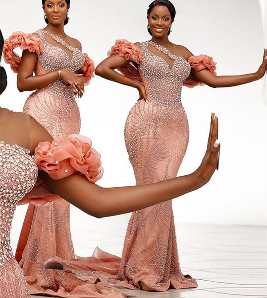 2023 august aso ebi pink mermaid prom dress crystals sequined lace evening formal party second reception birthday engagement gowns dresses r, Black
2023 august aso ebi pink mermaid prom dress crystals sequined lace evening formal party second reception birthday engagement gowns dresses r, Black