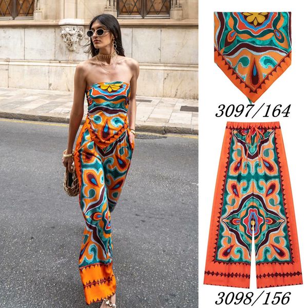 womens two piece pants unizera summer suspenders turban printed vertical high waist casual straight trousers twopiece set 3097164 230817, White
womens two piece pants unizera summer suspenders turban printed vertical high waist casual straight trousers twopiece set 3097164 230817, White