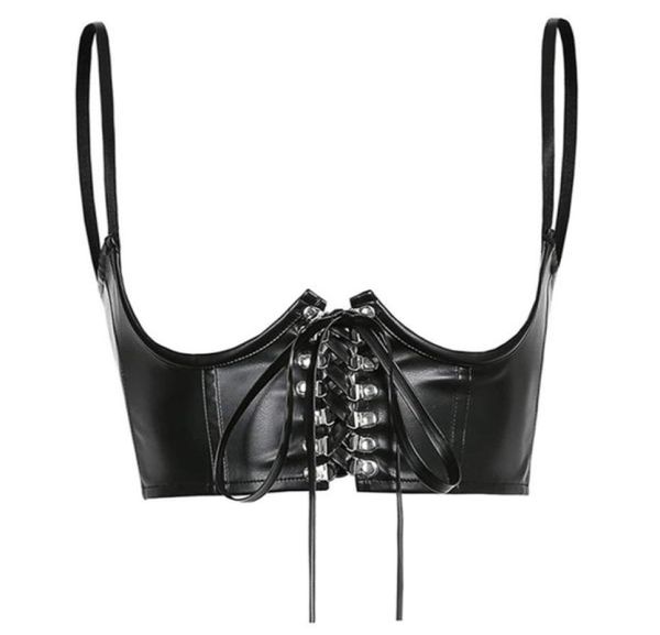 women fashion pu leather corset goth punk lace up bandage black bustier streetwear underbust support braces shaper 2205243408163
women fashion pu leather corset goth punk lace up bandage black bustier streetwear underbust support braces shaper 2205243408163