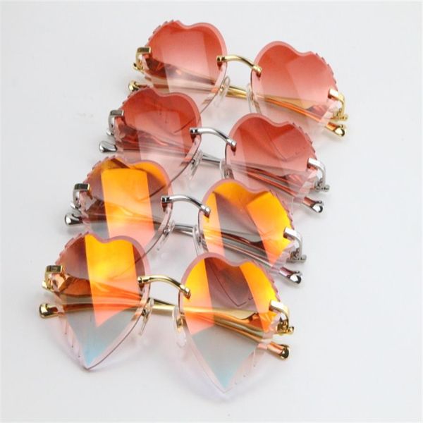 male and female metal leopard series panther 3524012 rimless sunglasses vintage fanciful eyewear slim mix elongated triangle lense268j, White;black
male and female metal leopard series panther 3524012 rimless sunglasses vintage fanciful eyewear slim mix elongated triangle lense268j, White;black
