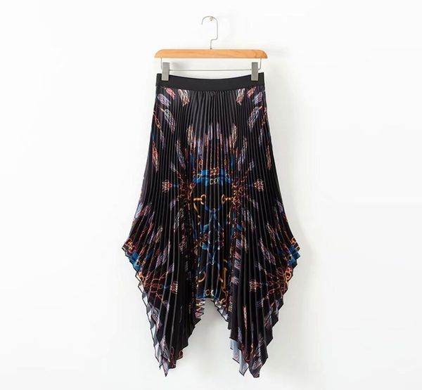 new women vintage elastic high waist chain print pleated midi skirt faldas mujer ladies asymmetrical casual chic skirts qun133 y192956442, Black
new women vintage elastic high waist chain print pleated midi skirt faldas mujer ladies asymmetrical casual chic skirts qun133 y192956442, Black