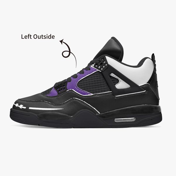 diy custom basketball shoes mens and womens classic domineering all black and purple interwoven trainers outdoor sports 36-46
diy custom basketball shoes mens and womens classic domineering all black and purple interwoven trainers outdoor sports 36-46