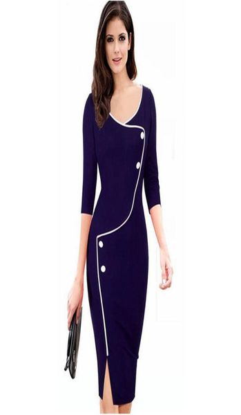button bodycon dress women 2018 autumn winter solid half sleeve back zipper split vestidos vintage office ladies dresses7754371, White;black
button bodycon dress women 2018 autumn winter solid half sleeve back zipper split vestidos vintage office ladies dresses7754371, White;black