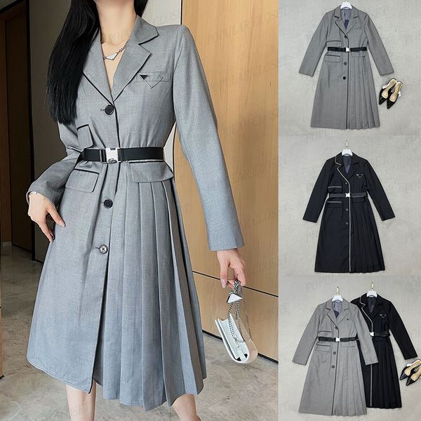 deisgner work dresses ladies suit dress pleated skirt with pin letter formal business suits black sashes jacket womens outwear overskirt sml, White;black
deisgner work dresses ladies suit dress pleated skirt with pin letter formal business suits black sashes jacket womens outwear overskirt sml, White;black