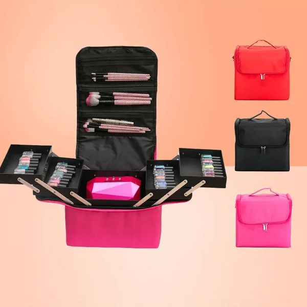 large capacity travel comestic box, portable makeup tool packing cube, nail organizer & container
large capacity travel comestic box, portable makeup tool packing cube, nail organizer & container